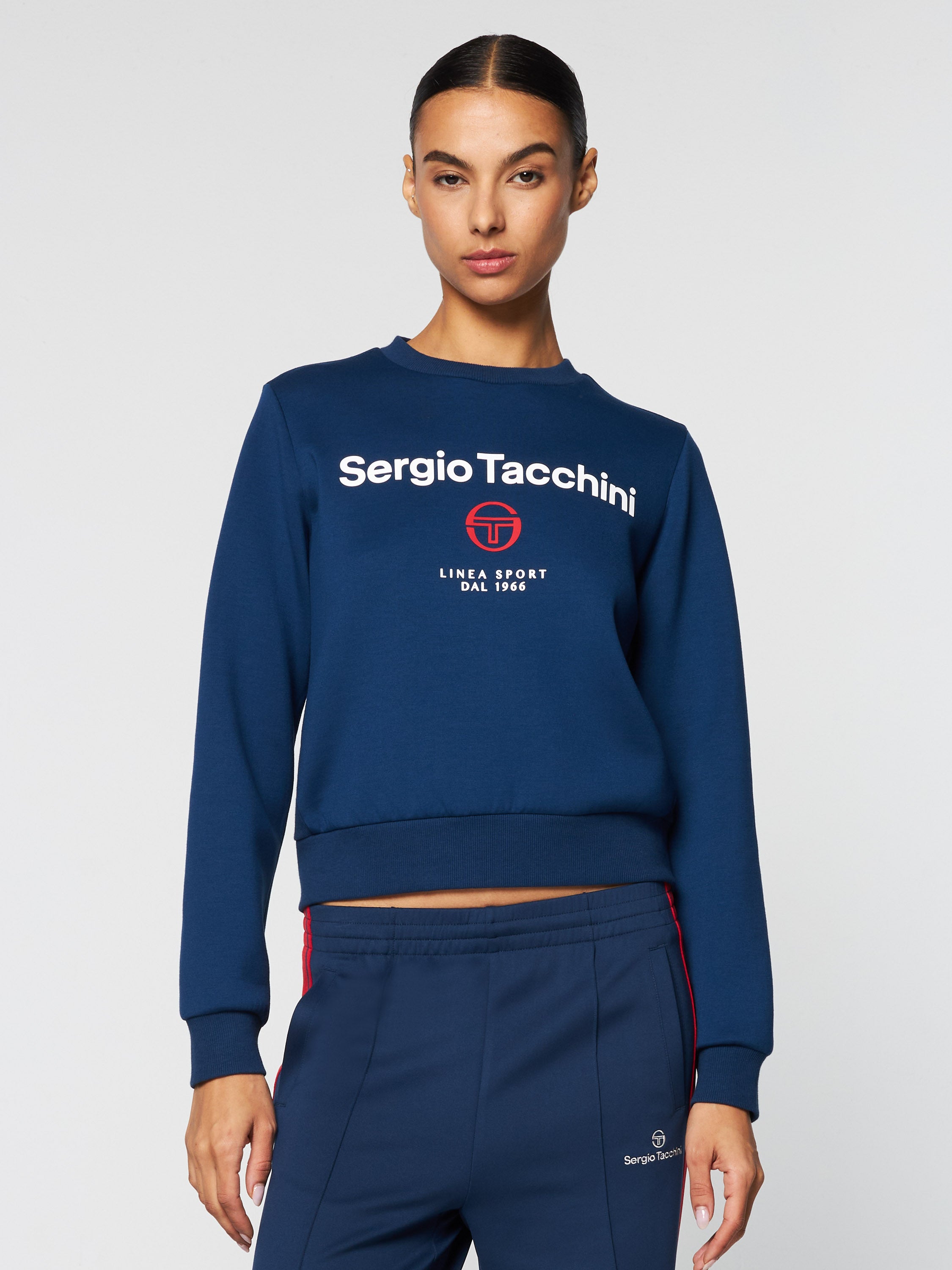 Women's Linea Sport Crewneck- Maritime Blue – Sergio Tacchini