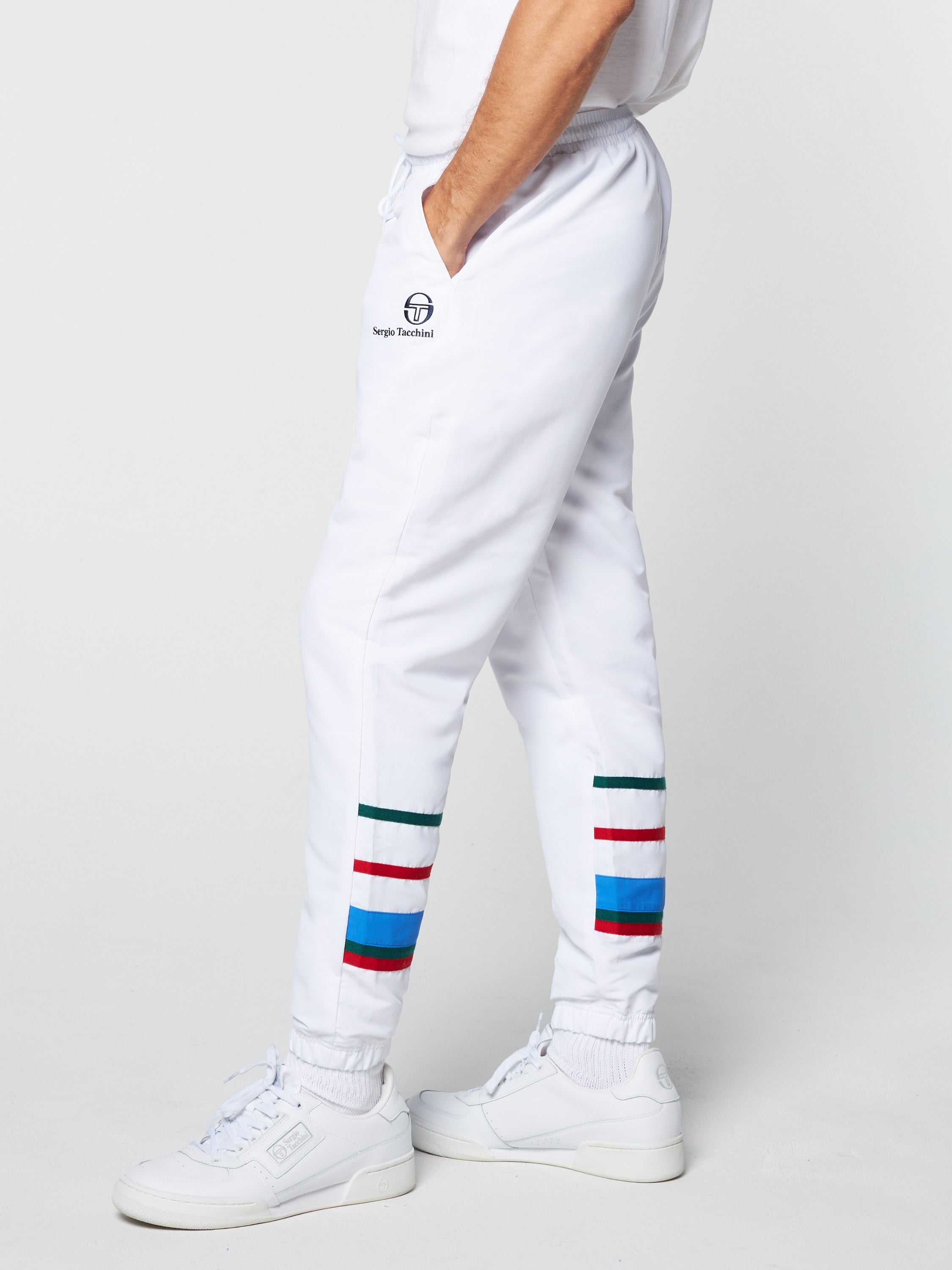 Pantalon de jogging Sergio Tacchini ITZAL Blanc Homme Chez DM'Sports