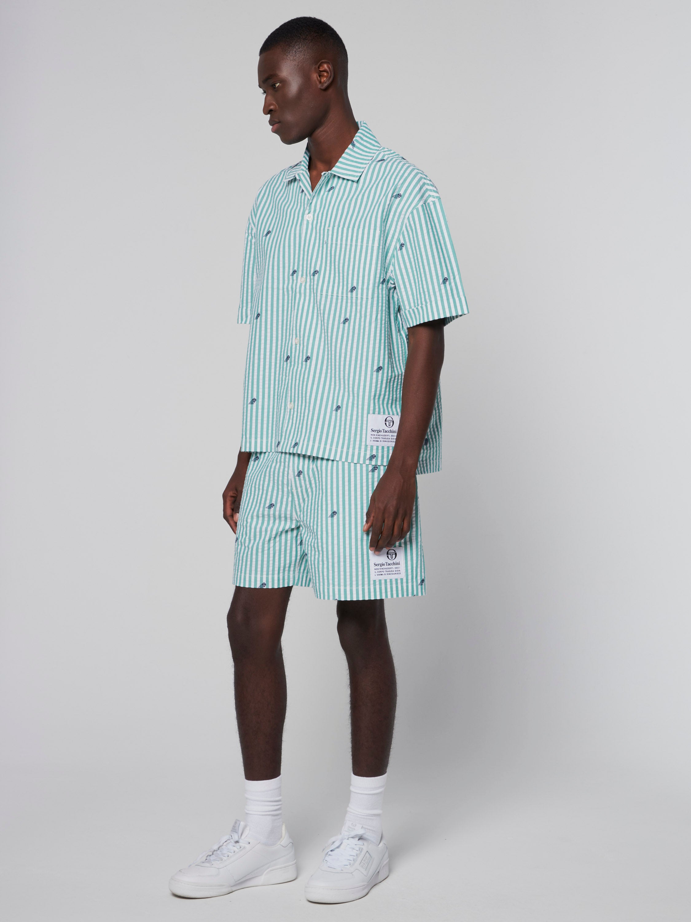 Granda Camp Shirt- Deep Mint