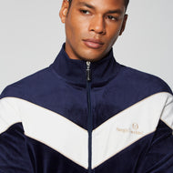 Goran Velour Track Jacket Archivio- Maritime Blue – Sergio Tacchini