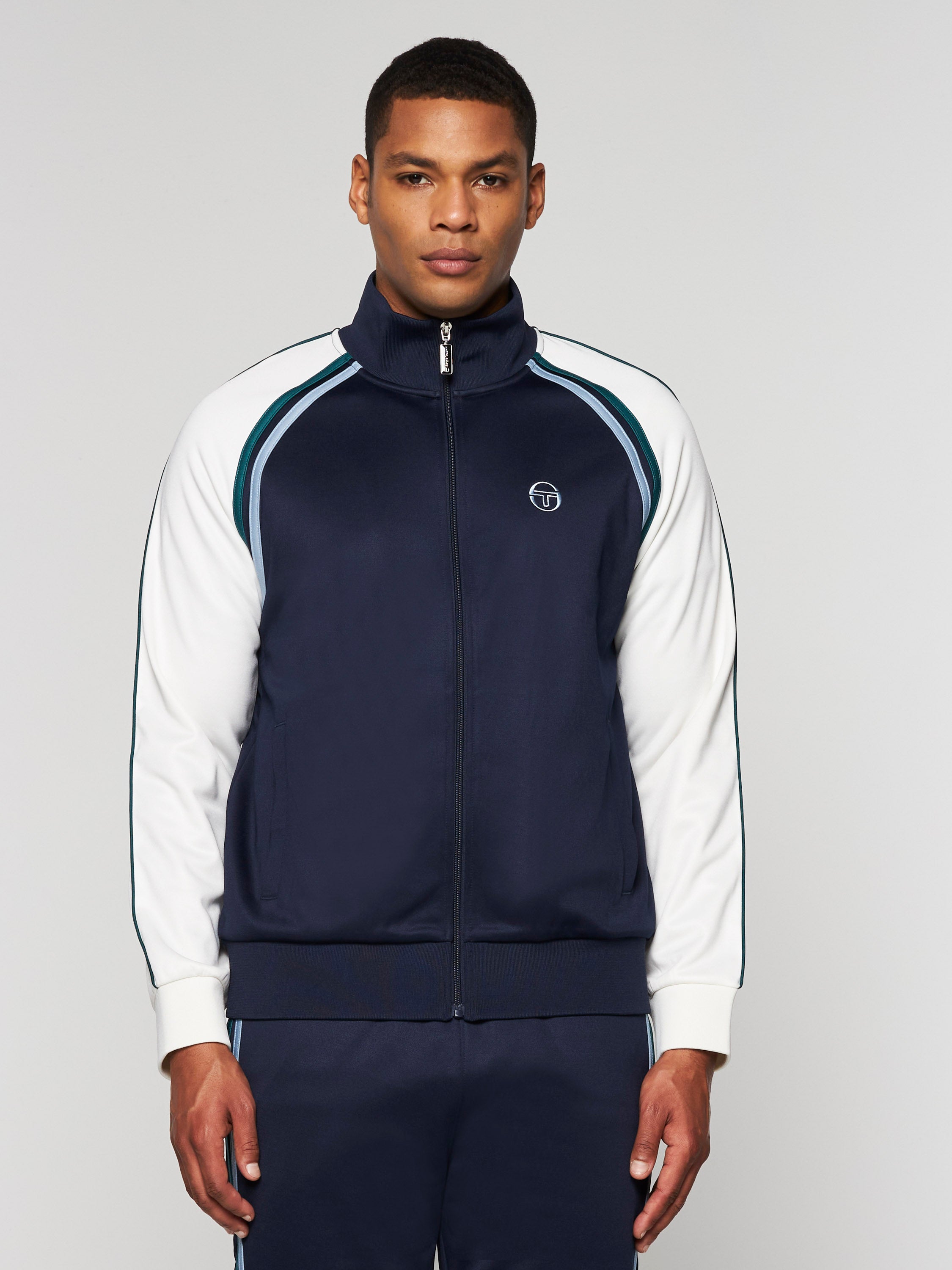 Ghibli Track Jacket- Maritime Blue/ Gardenia – Sergio Tacchini