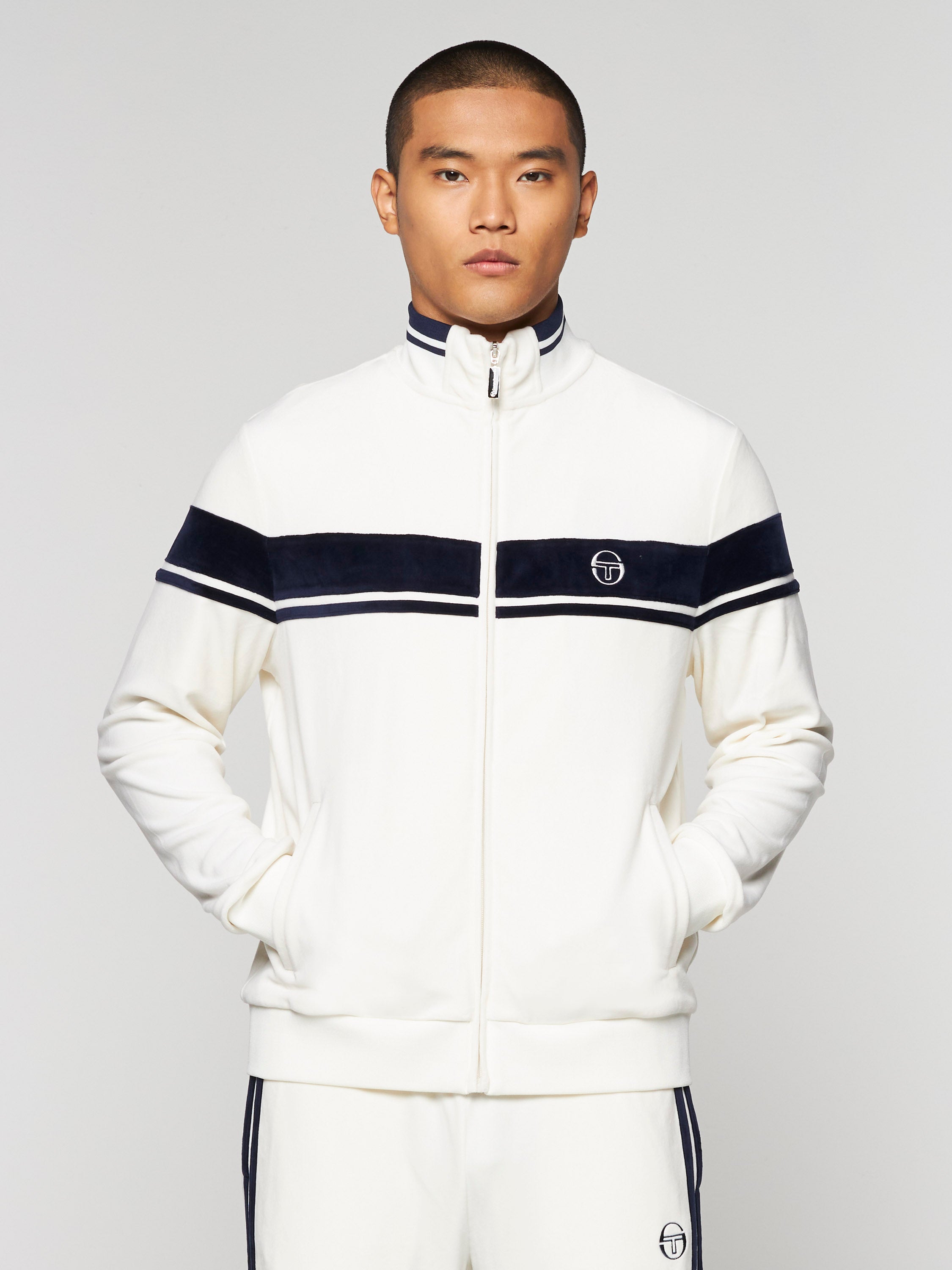 Damarindo Velour Track Jacket- Gardenia – Sergio Tacchini