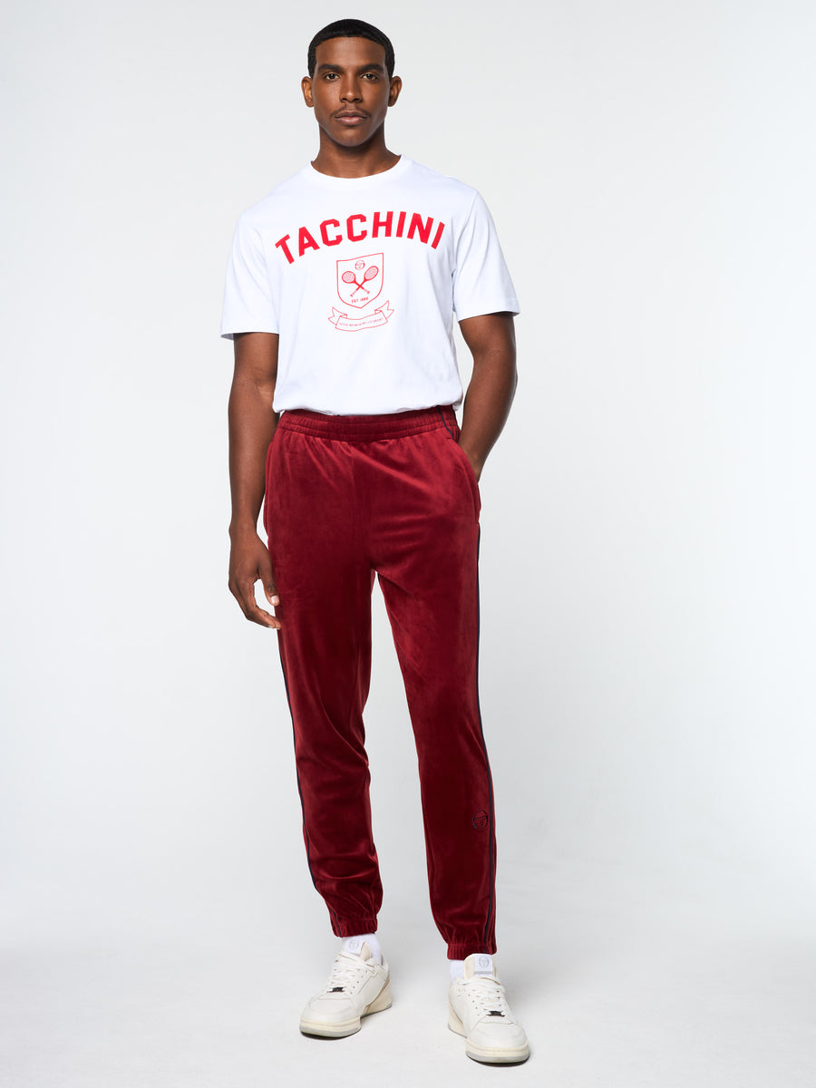 Lioni Velour Track Pant- Sun Dried Tomato