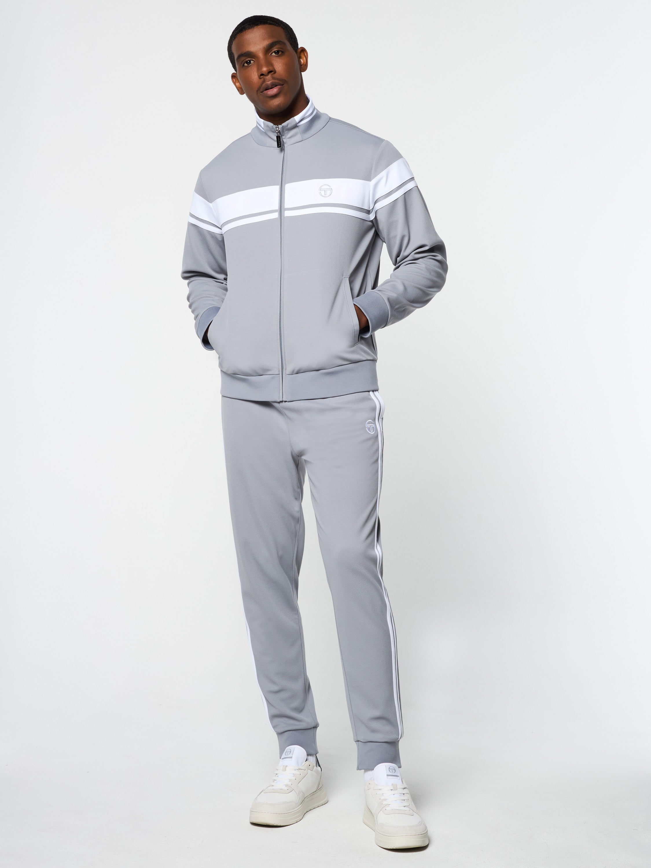 Damarindo Track Jacket Archivio- Sleet/ White – Sergio Tacchini