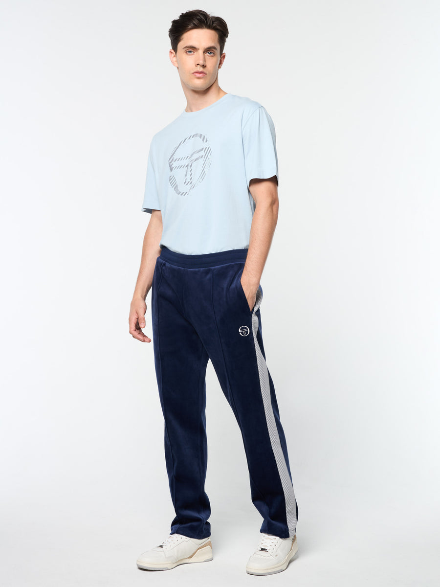 Maglia Velour Track Pant- Maritime Blue