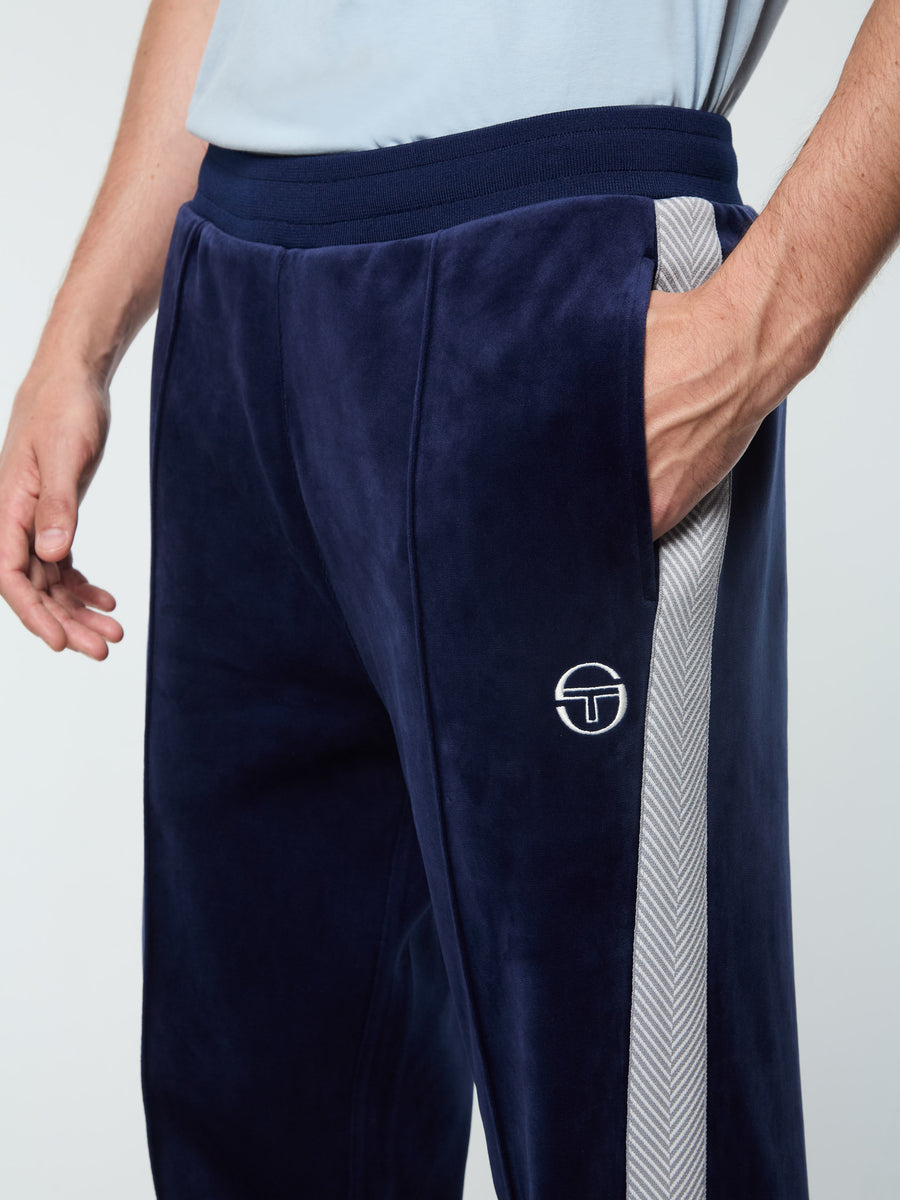 Maglia Velour Track Pant- Maritime Blue