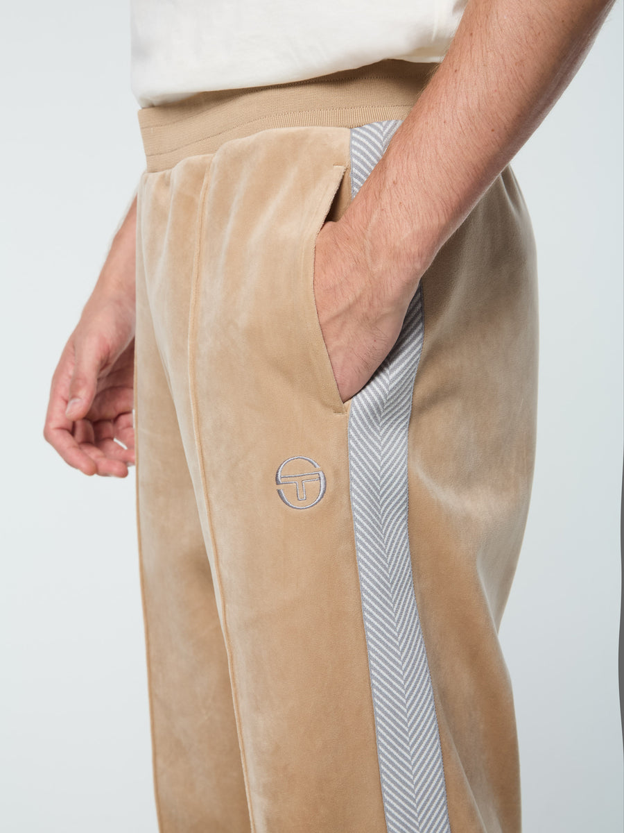 Maglia Velour Track Pant- Humus