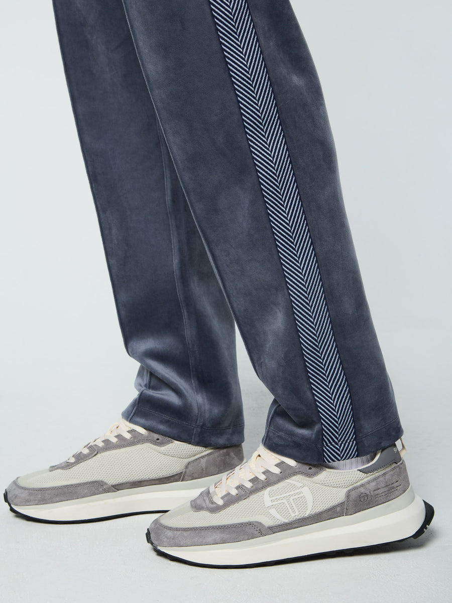 Maglia Velour Track Pant- Grisaille