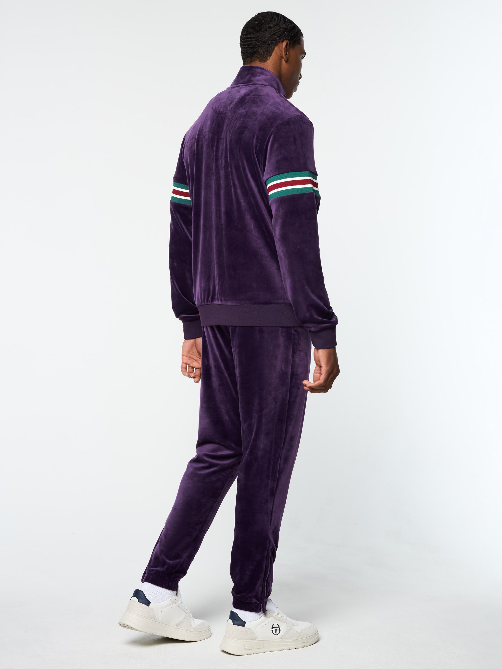 Ostuni Velour Track Jacket- Blackberry Cordial – Sergio Tacchini