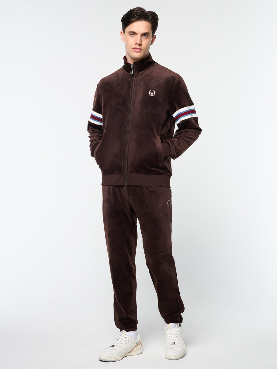 Ostuni Velour Track Jacket- Java