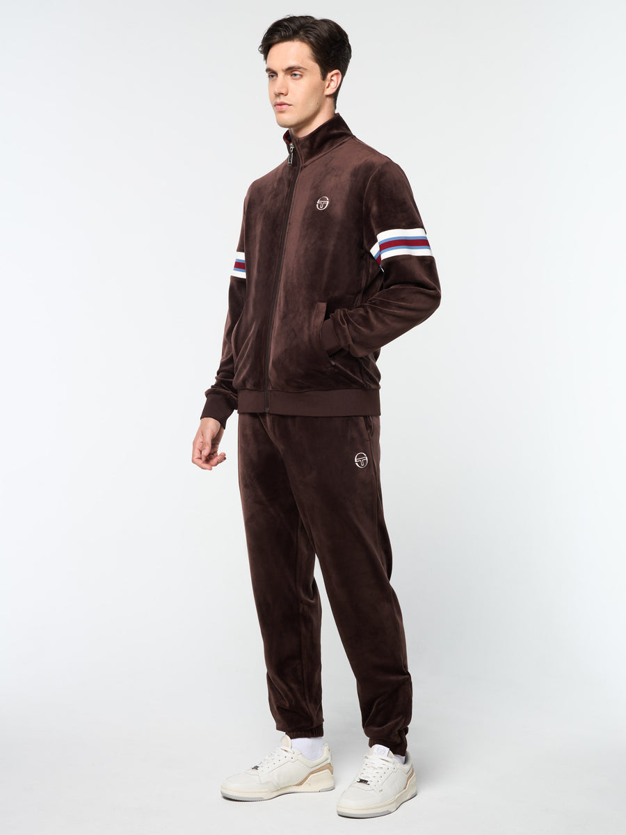 Ostuni Velour Track Jacket- Java