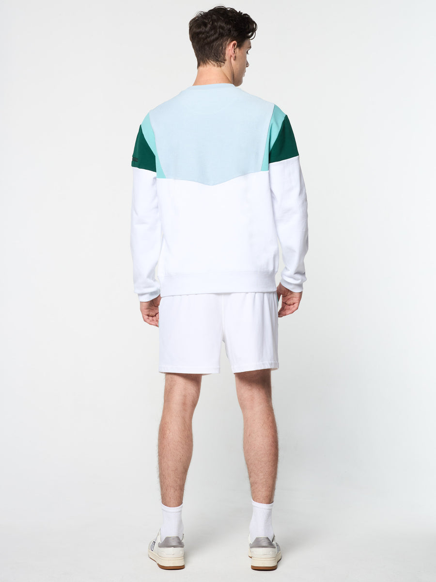 Angolo Crewneck Sweatshirt- Brilliant White