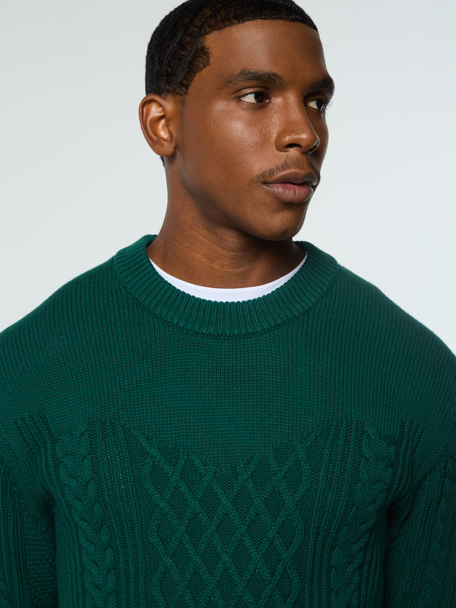 Giacomo Knit Sweater- Rainforest