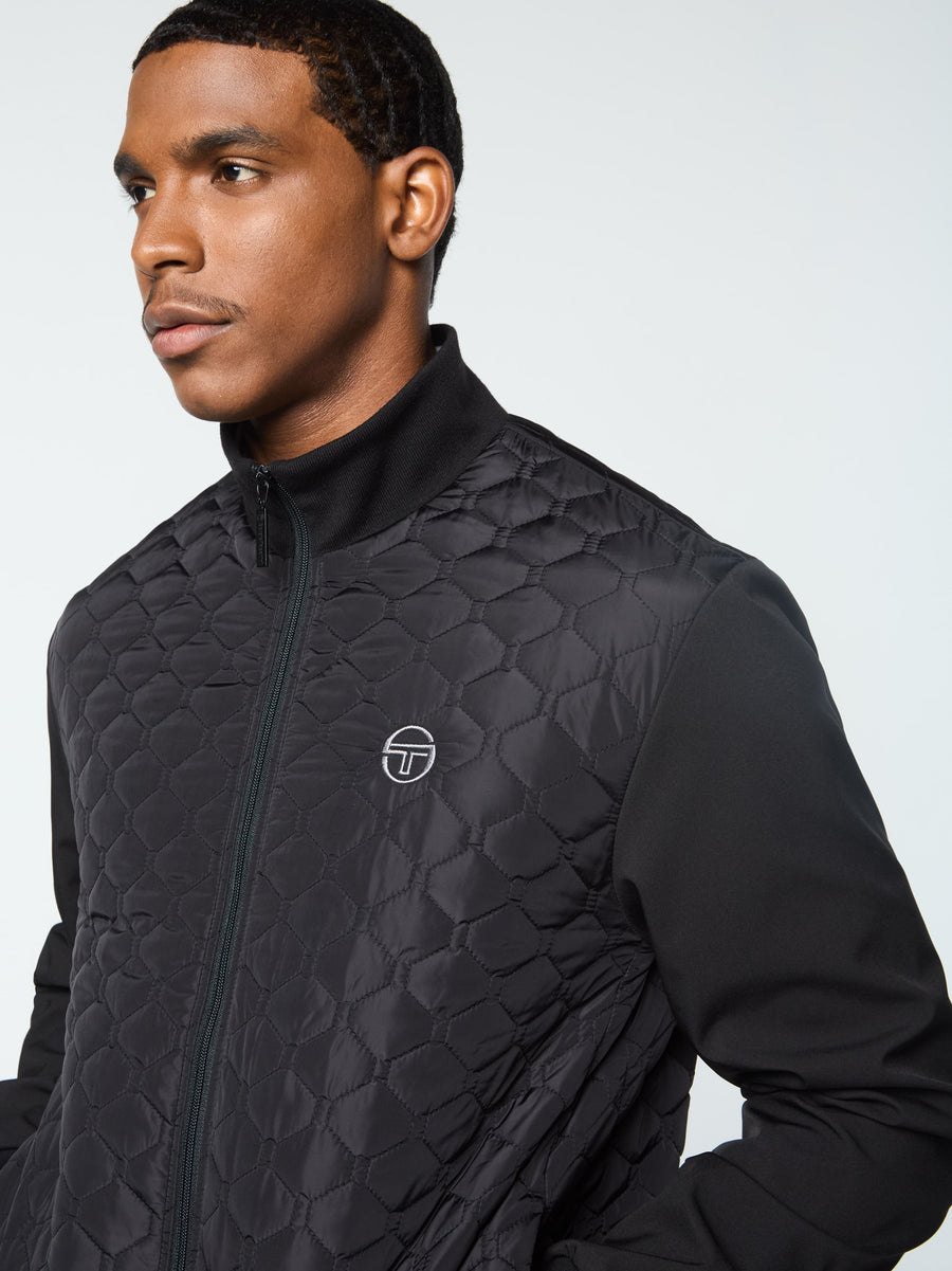 Sapri Quilted Track Jacket Black Beauty Sergio Tacchini