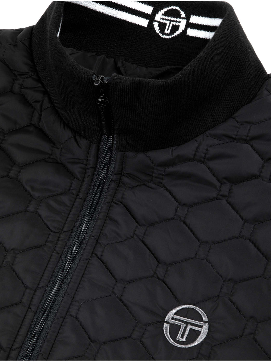 Sapri Quilted Track Jacket Black Beauty Sergio Tacchini