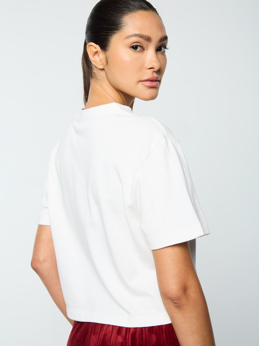 Amore Crop T-Shirt- Gardenia