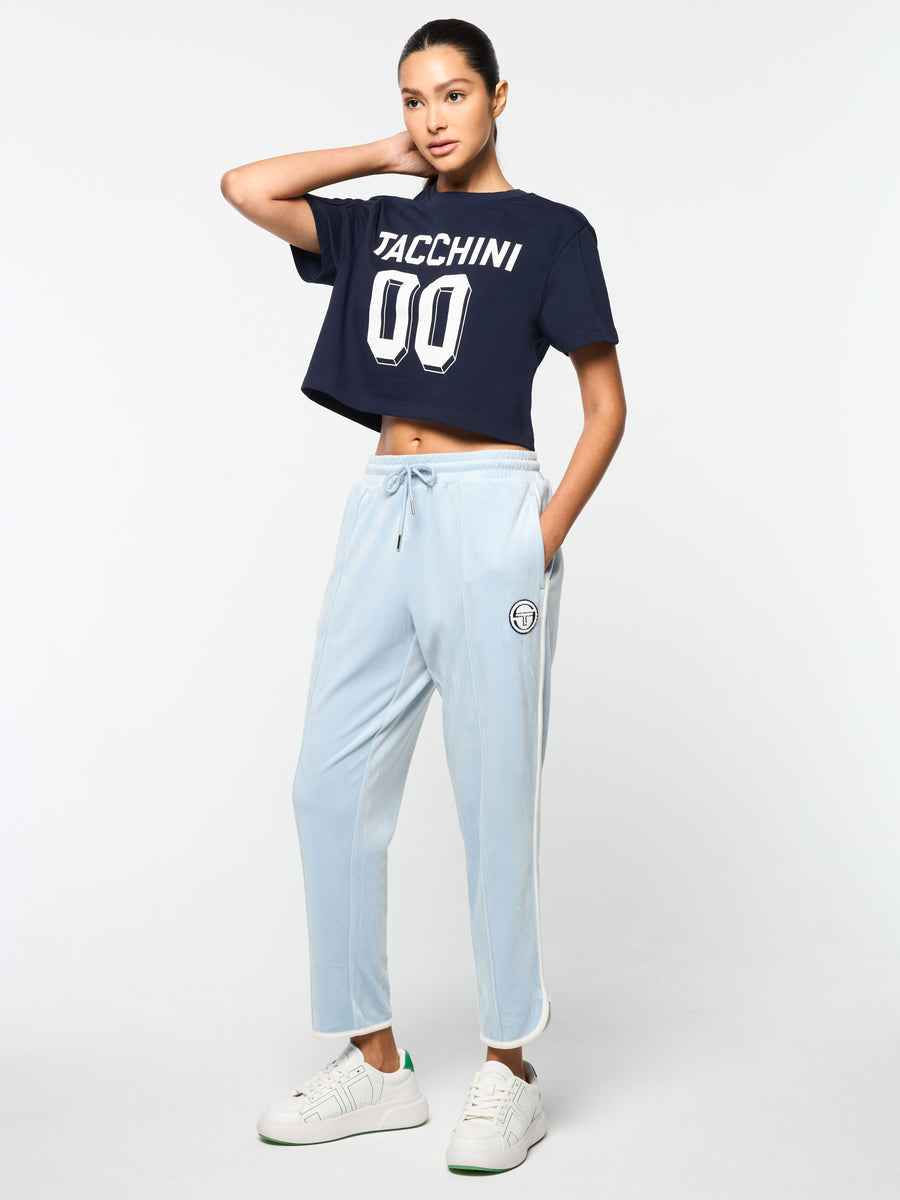 Amore Crop T-Shirt- Maritime Blue