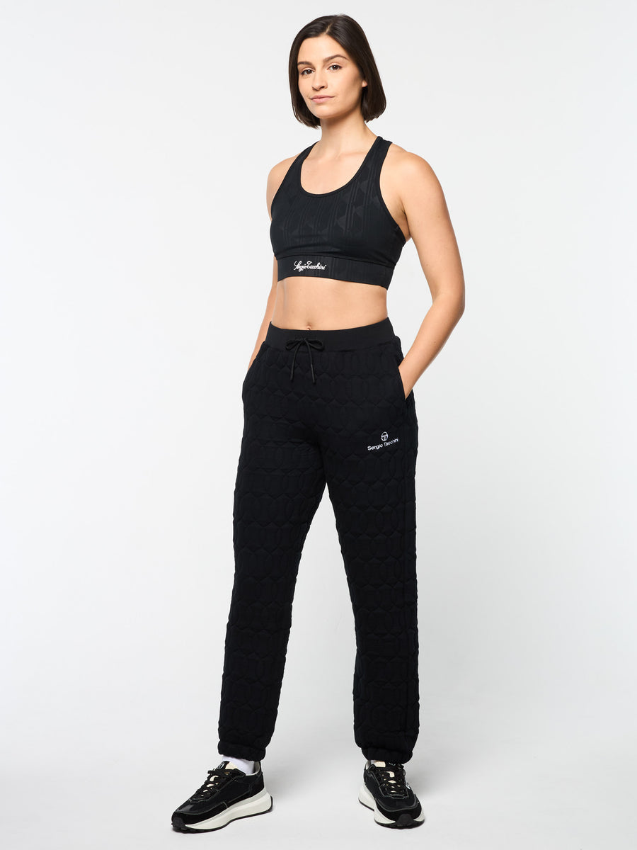 Women's Aversa Quilted Sweatpant- Black Beauty