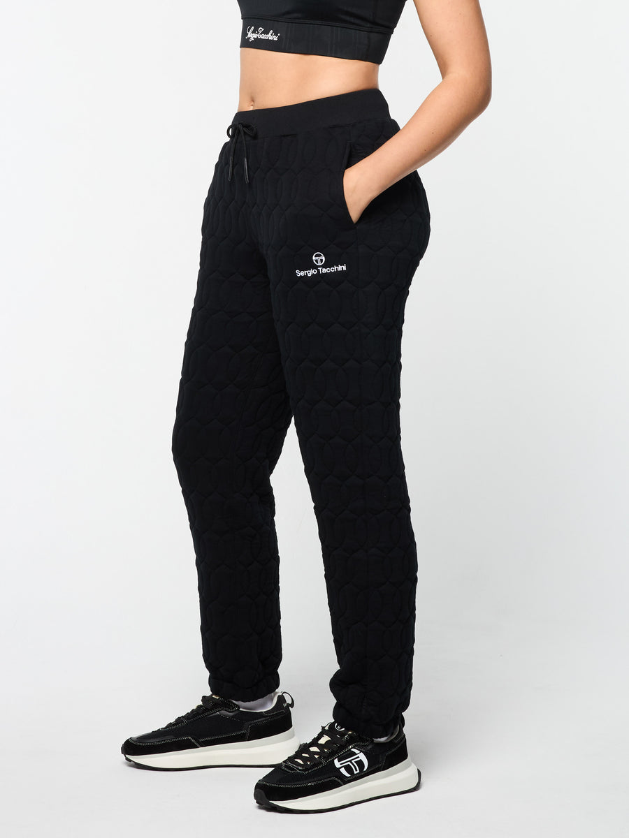 Women's Aversa Quilted Sweatpant- Black Beauty