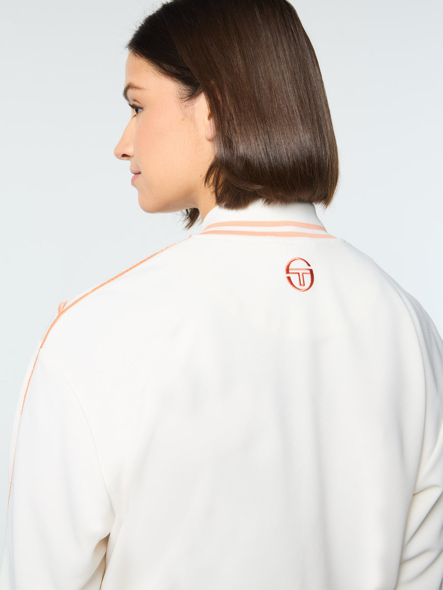 Pavia Twill Bomber Jacket- Gardenia