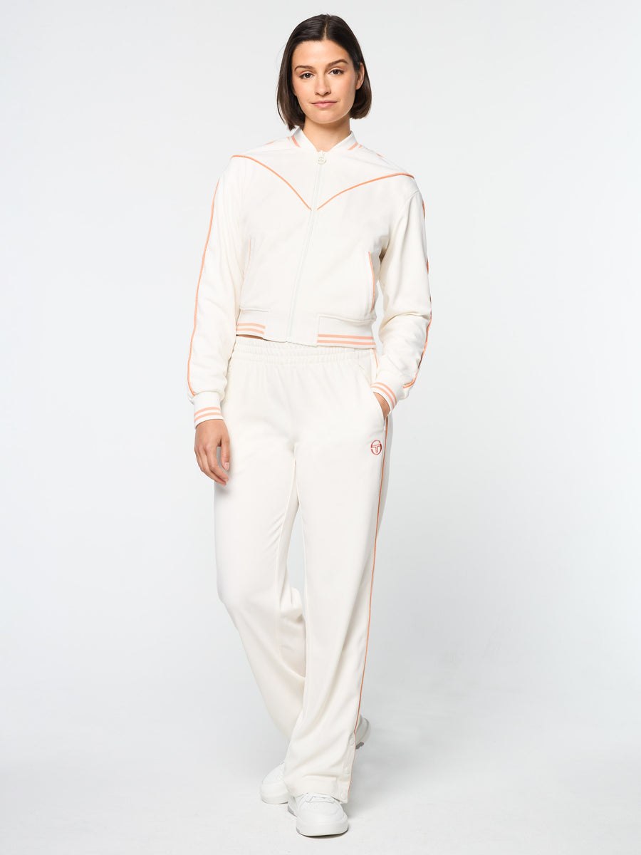 Pavia Twill Track Pant- Gardenia