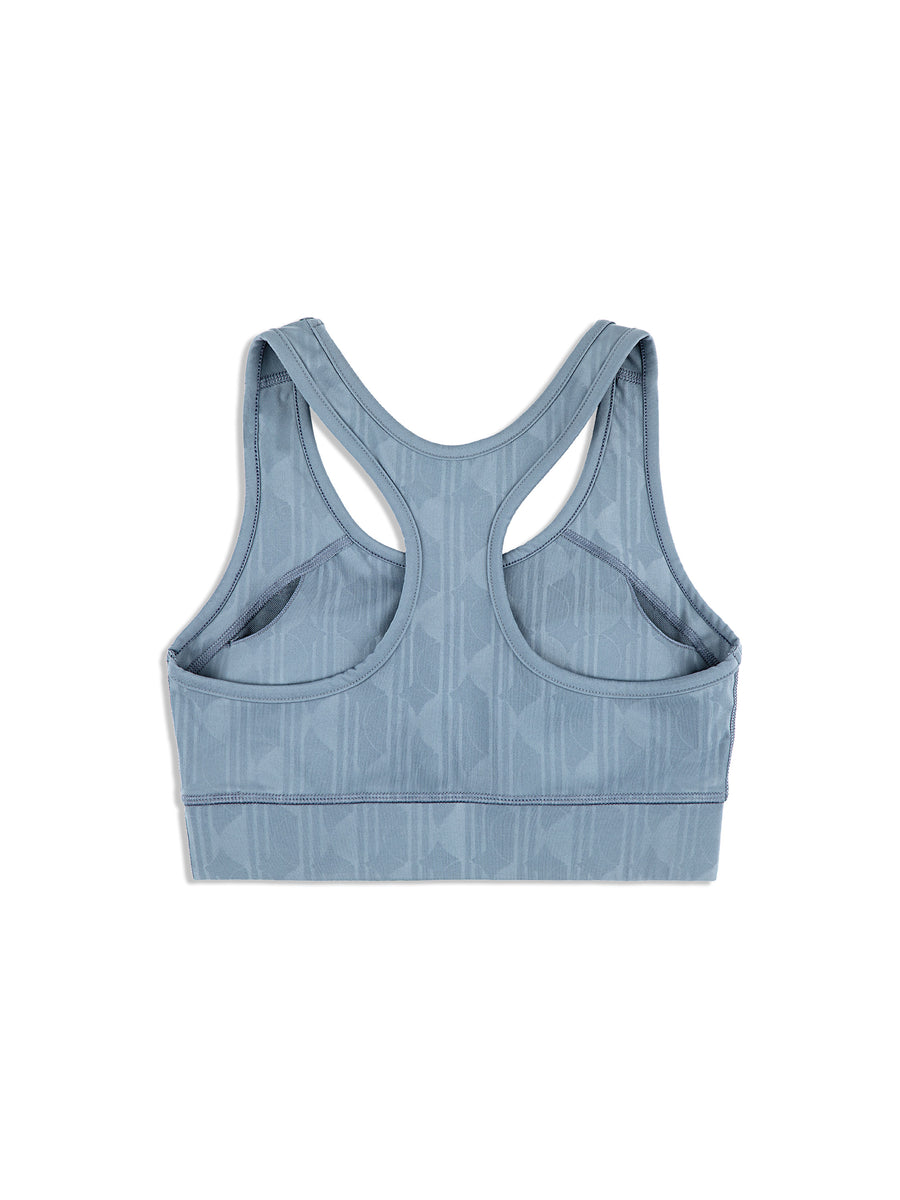 Viano Printed Sports Bra- Grisaille