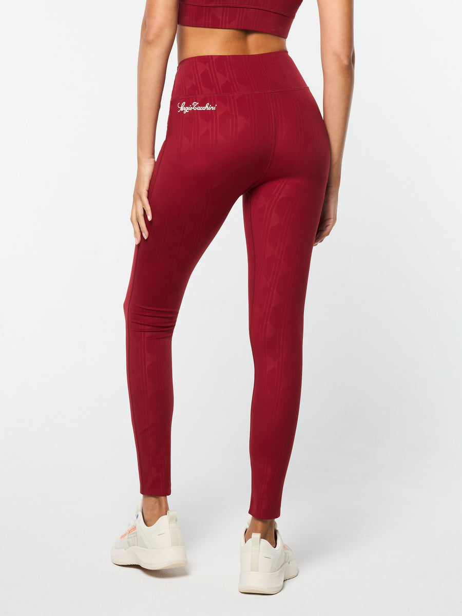 Viano Printed Leggings- Sun Dried Tomato