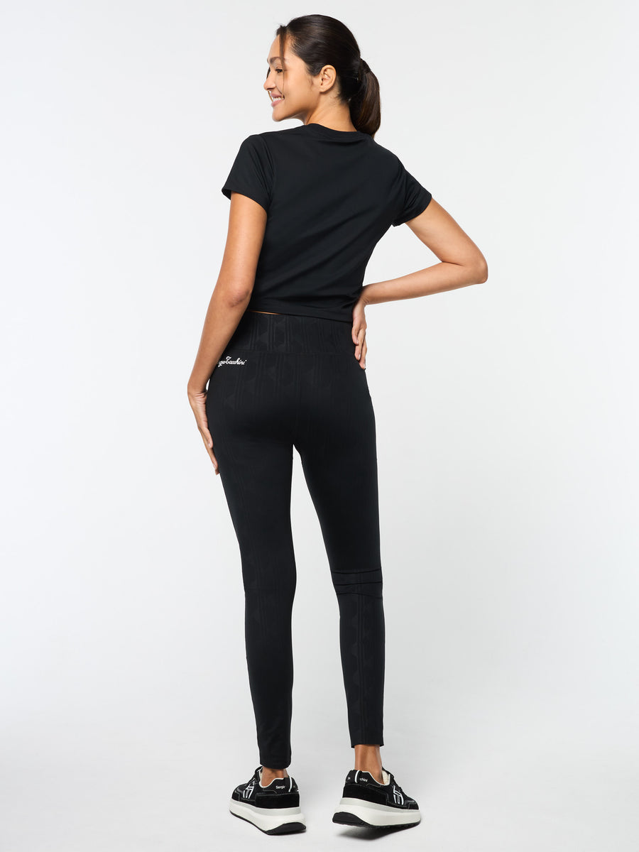 Mirano Fitted Crop Top- Black Beauty