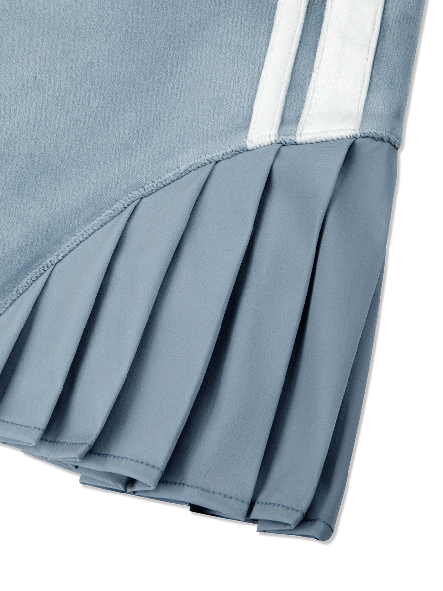 Veneto Velour Mini Skirt- Celestial Blue