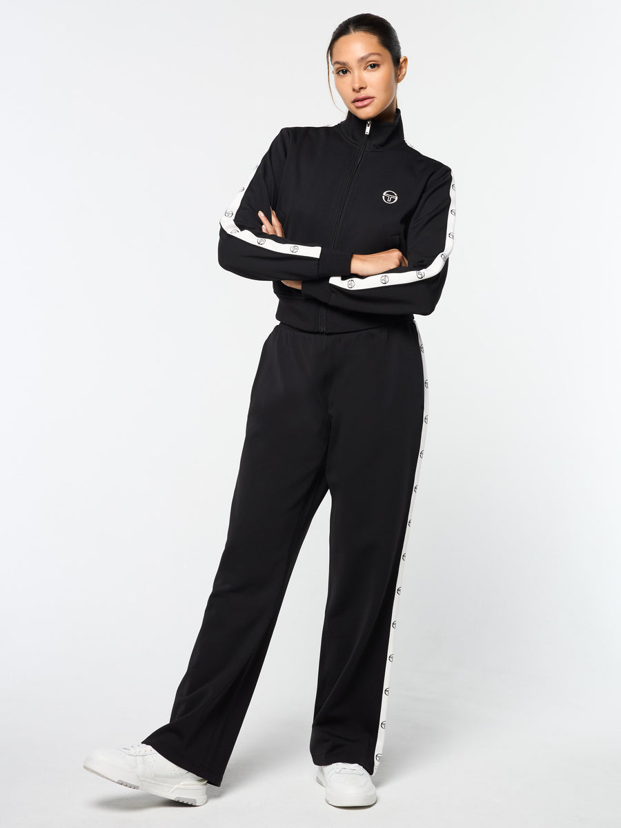 Ardea Cropped Track Jacket- Black Beauty