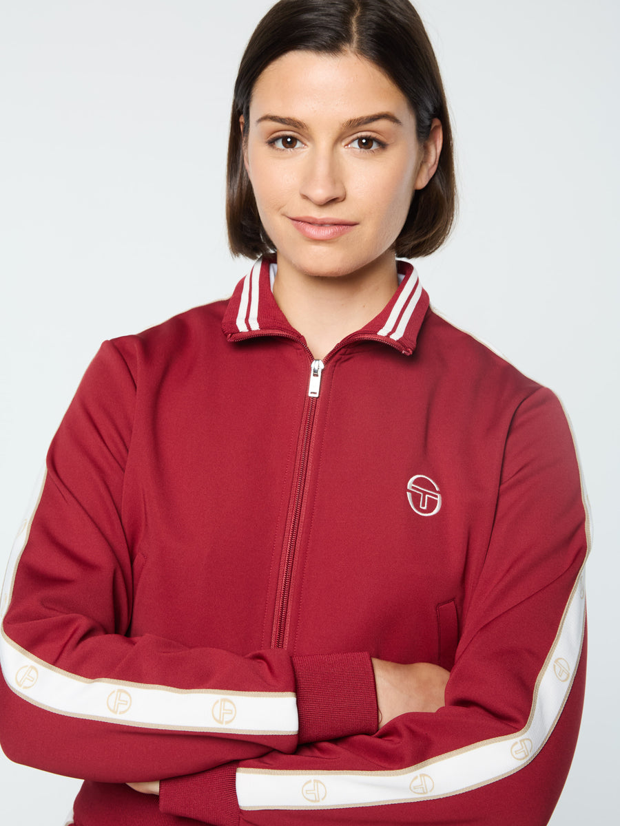 Ardea Cropped Track Jacket- Sundried Tomato