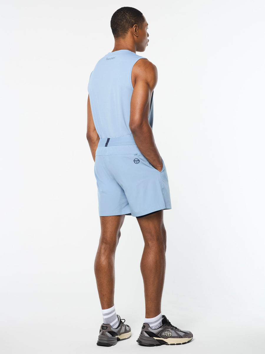 Elio Tennis Short- Faded Denim