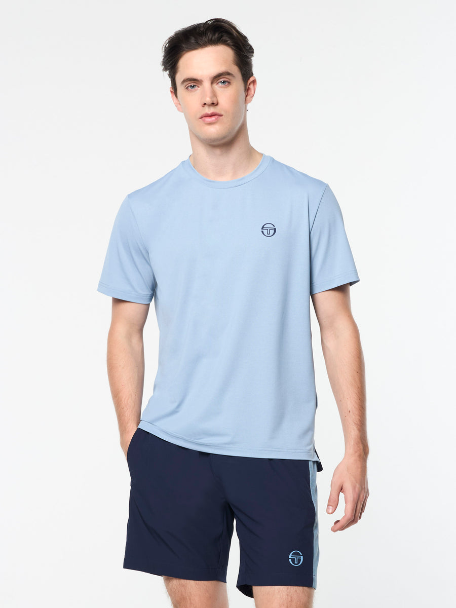 Elio Performance T-Shirt- Faded Denim