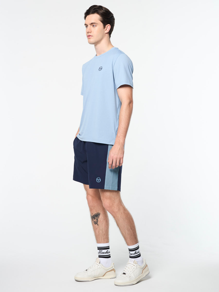 Elio Performance T-Shirt- Faded Denim