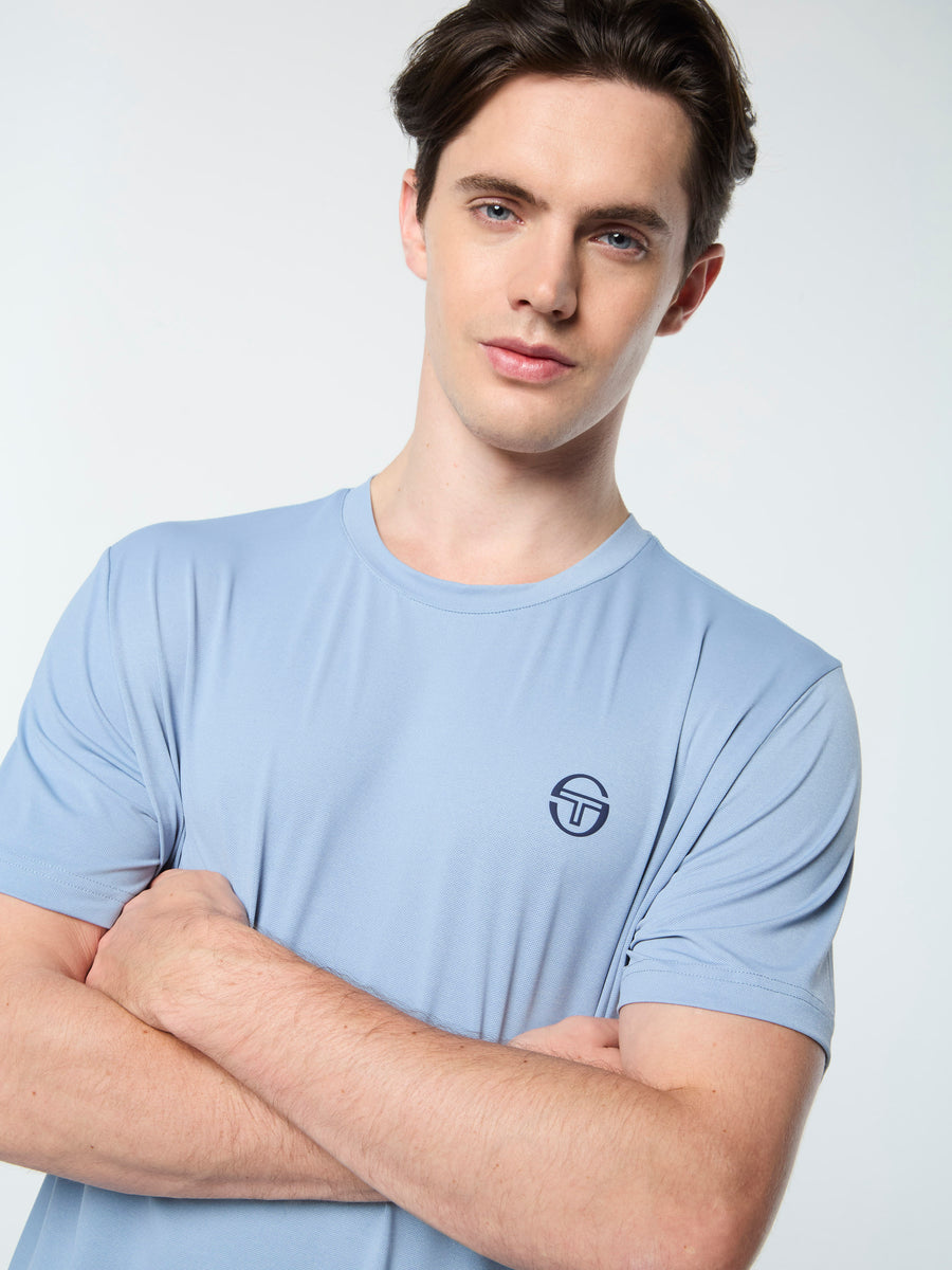 Elio Performance T-Shirt- Faded Denim