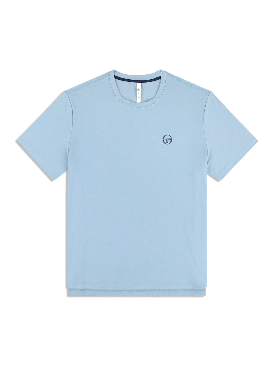 Elio Performance T-Shirt- Faded Denim