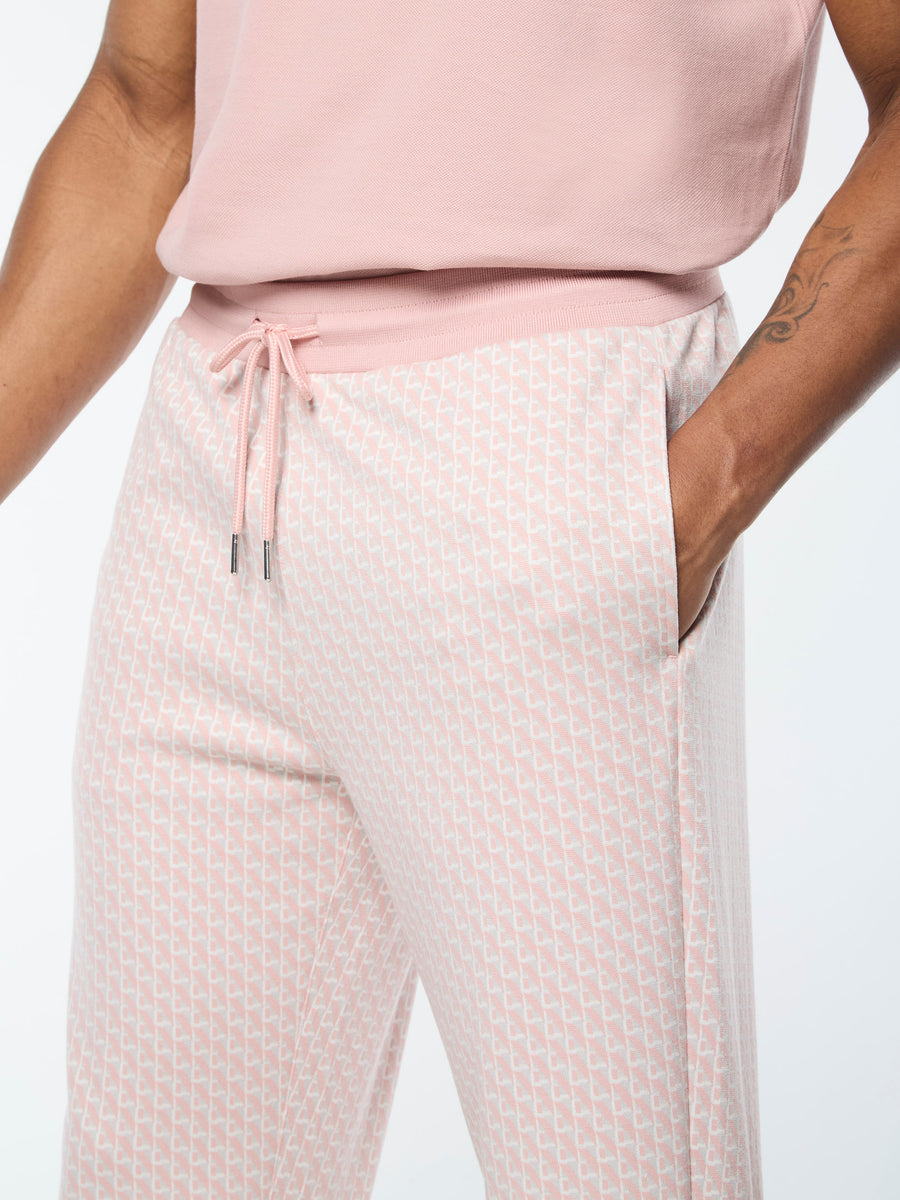 Paolo Knit Track Pant- Pale Mauve
