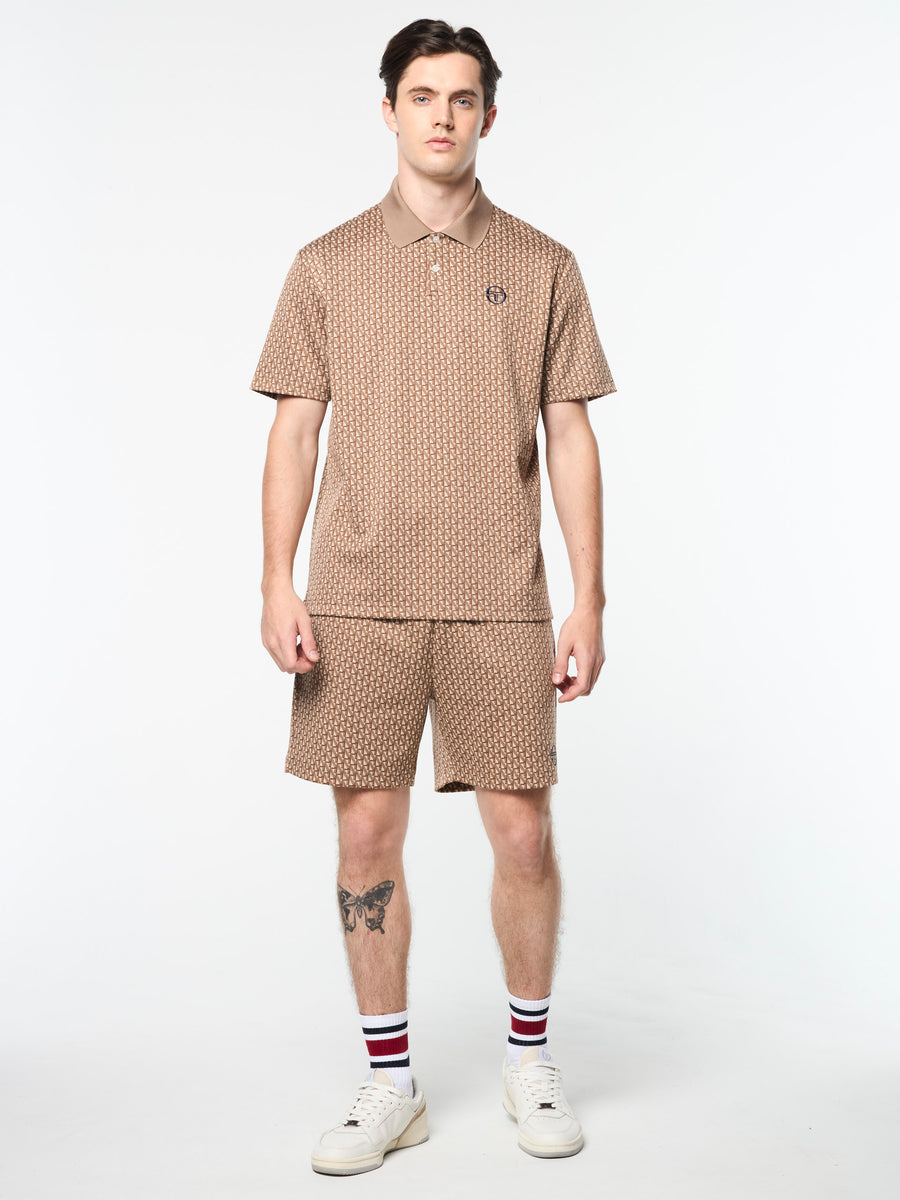 Paolo Knit Polo- Taupe Grey