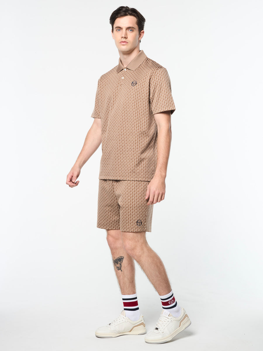 Paolo Knit Polo- Taupe Grey