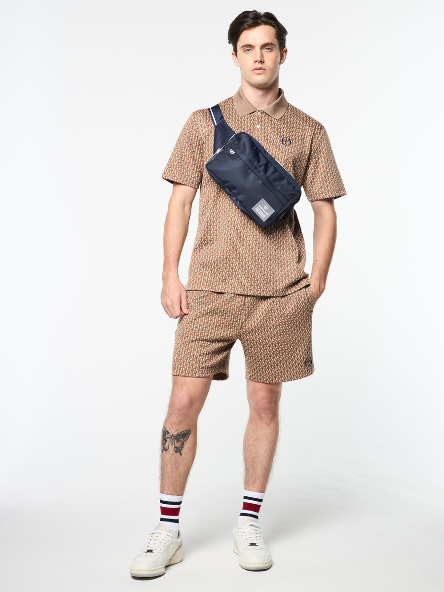 Paolo Knit Polo- Taupe Grey