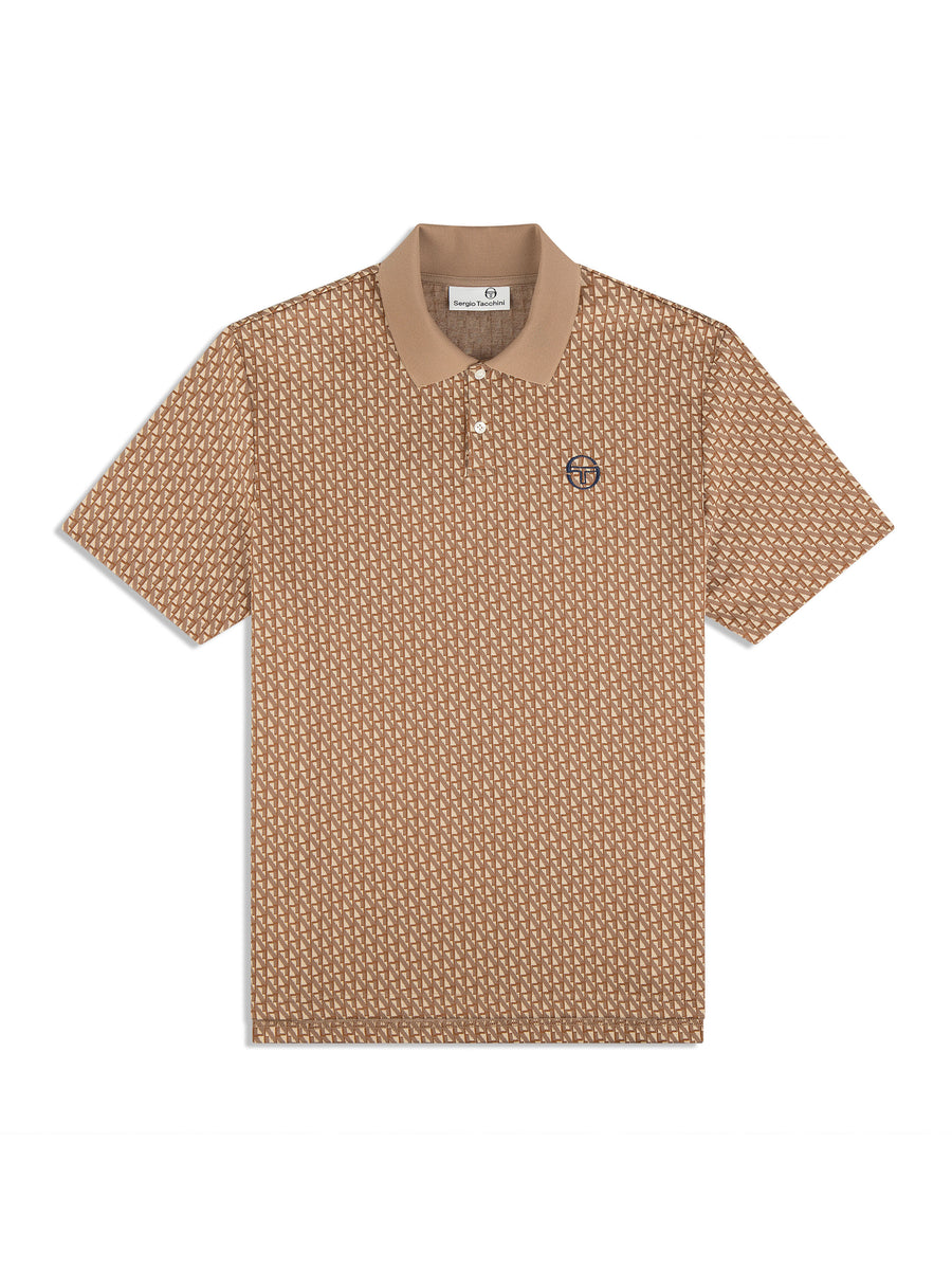 Paolo Knit Polo- Taupe Grey