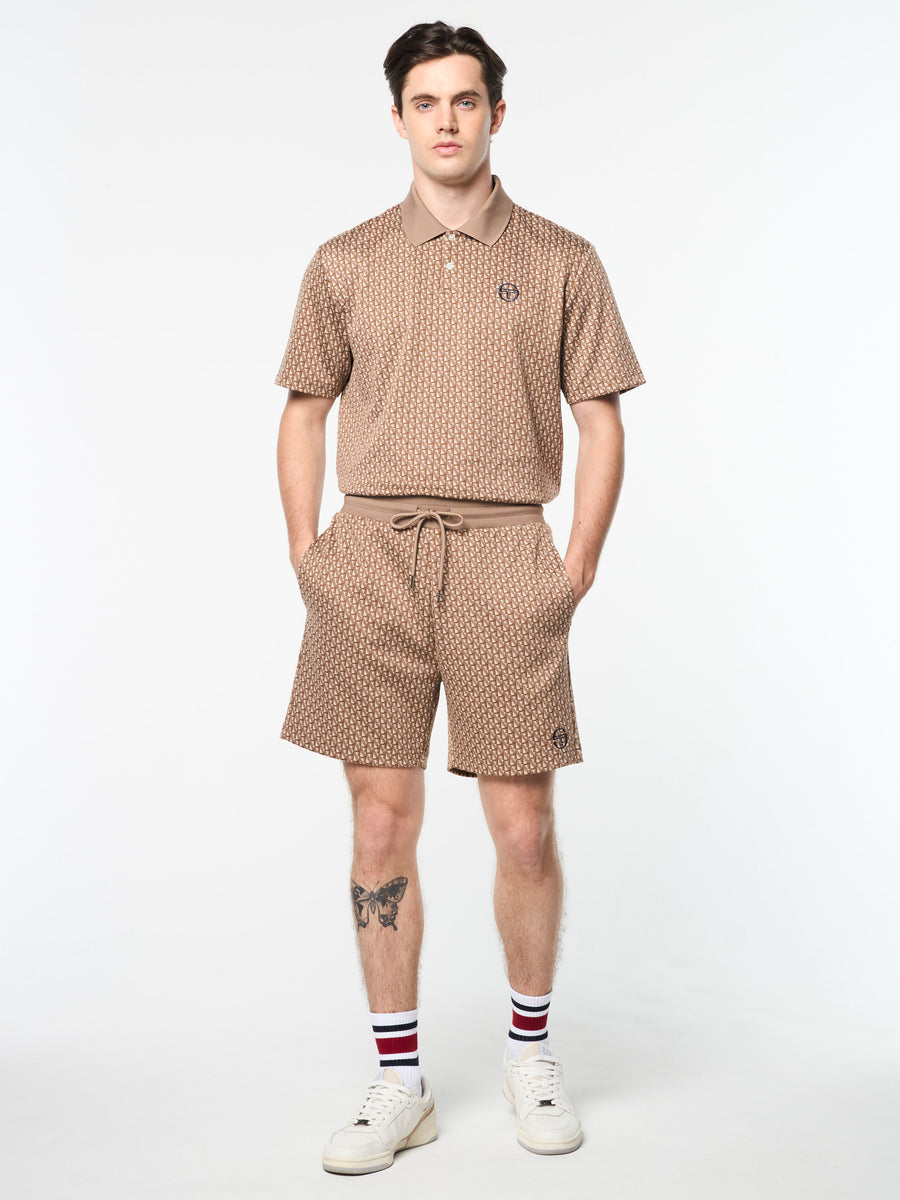 Paolo Knit Shorts- Taupe Grey