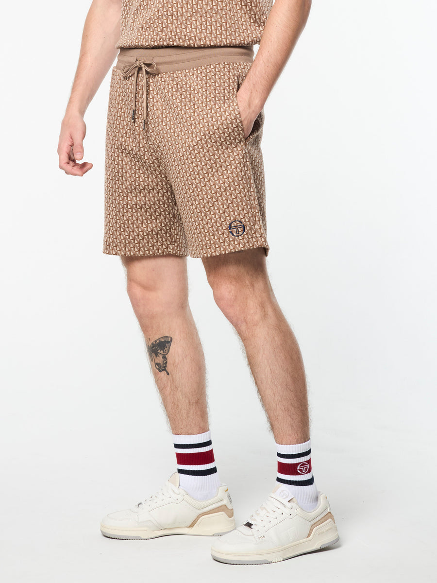 Paolo Knit Shorts- Taupe Grey