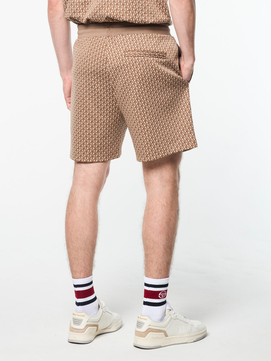 Paolo Knit Shorts- Taupe Grey