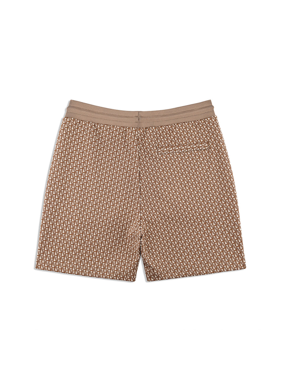 Paolo Knit Shorts- Taupe Grey