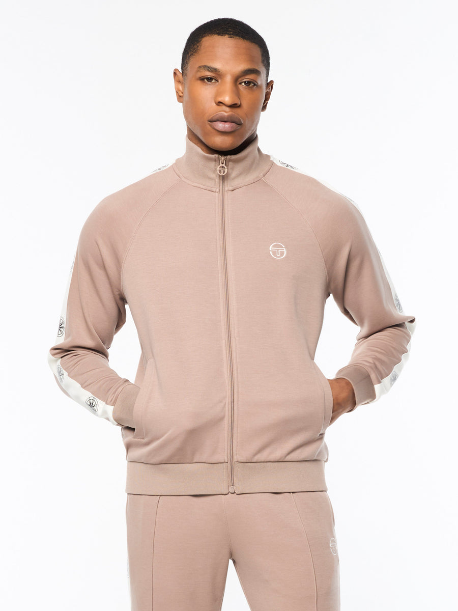 Bussola Track Jacket- Taupe Grey