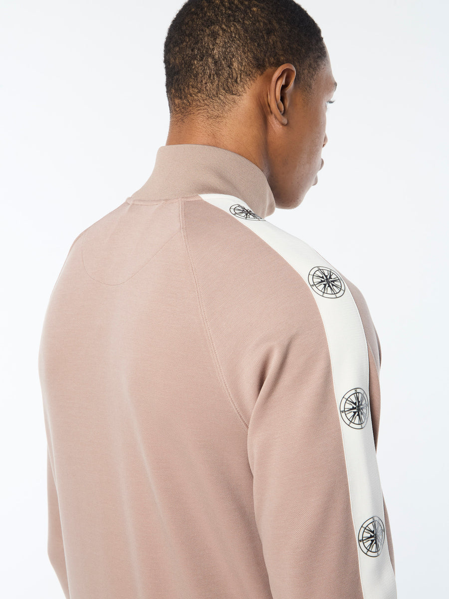 Bussola Track Jacket- Taupe Grey