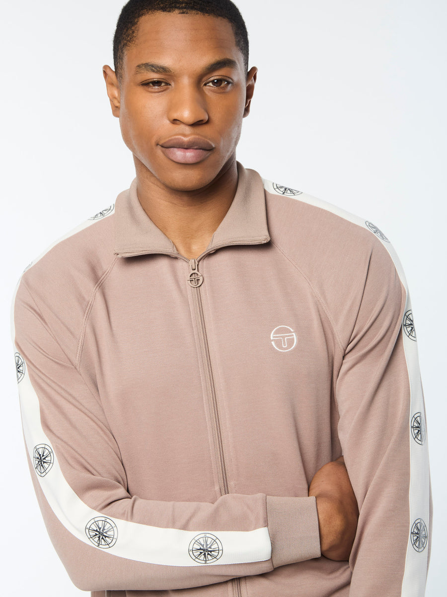 Bussola Track Jacket- Taupe Grey