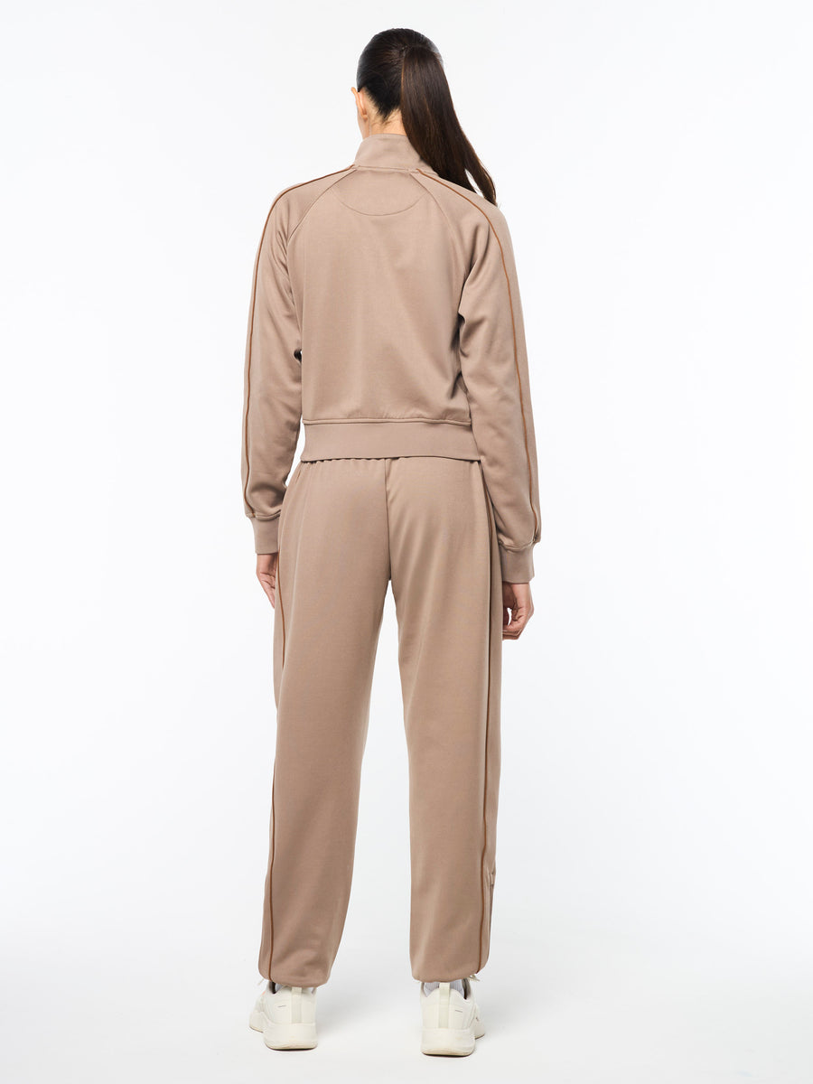 Miss Lioni Track Jacket- Taupe Grey