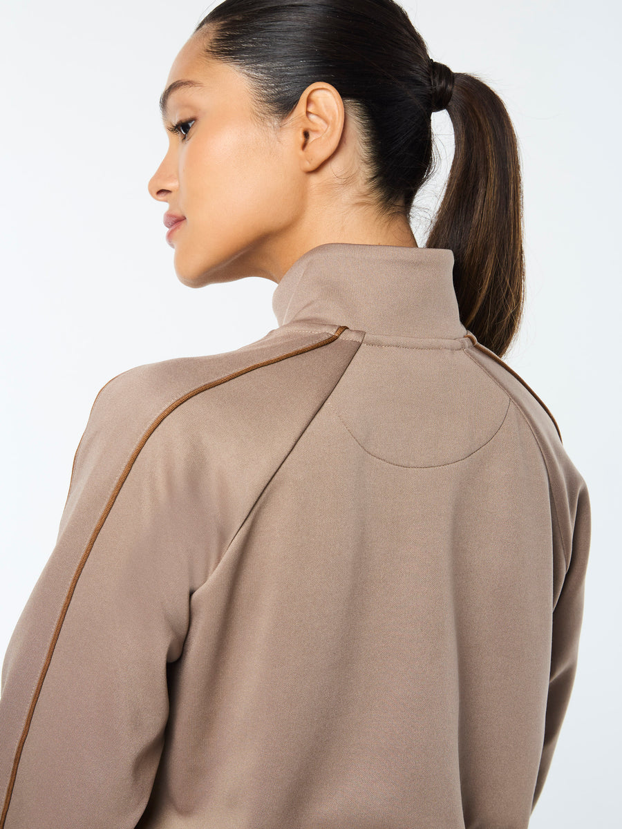 Miss Lioni Track Jacket- Taupe Grey